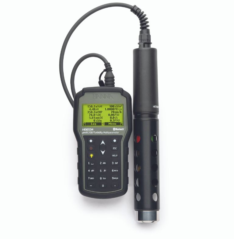 Appareil de mesure multiparamétrique portable pour pH/EC/Turbidité/OPDO® avec Bluetooth® - HI98594